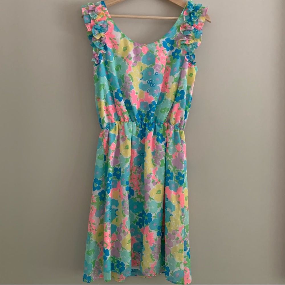 Lilly Pulitzer Danna Spring Fling Floral Dress S - Picture 5 of 12